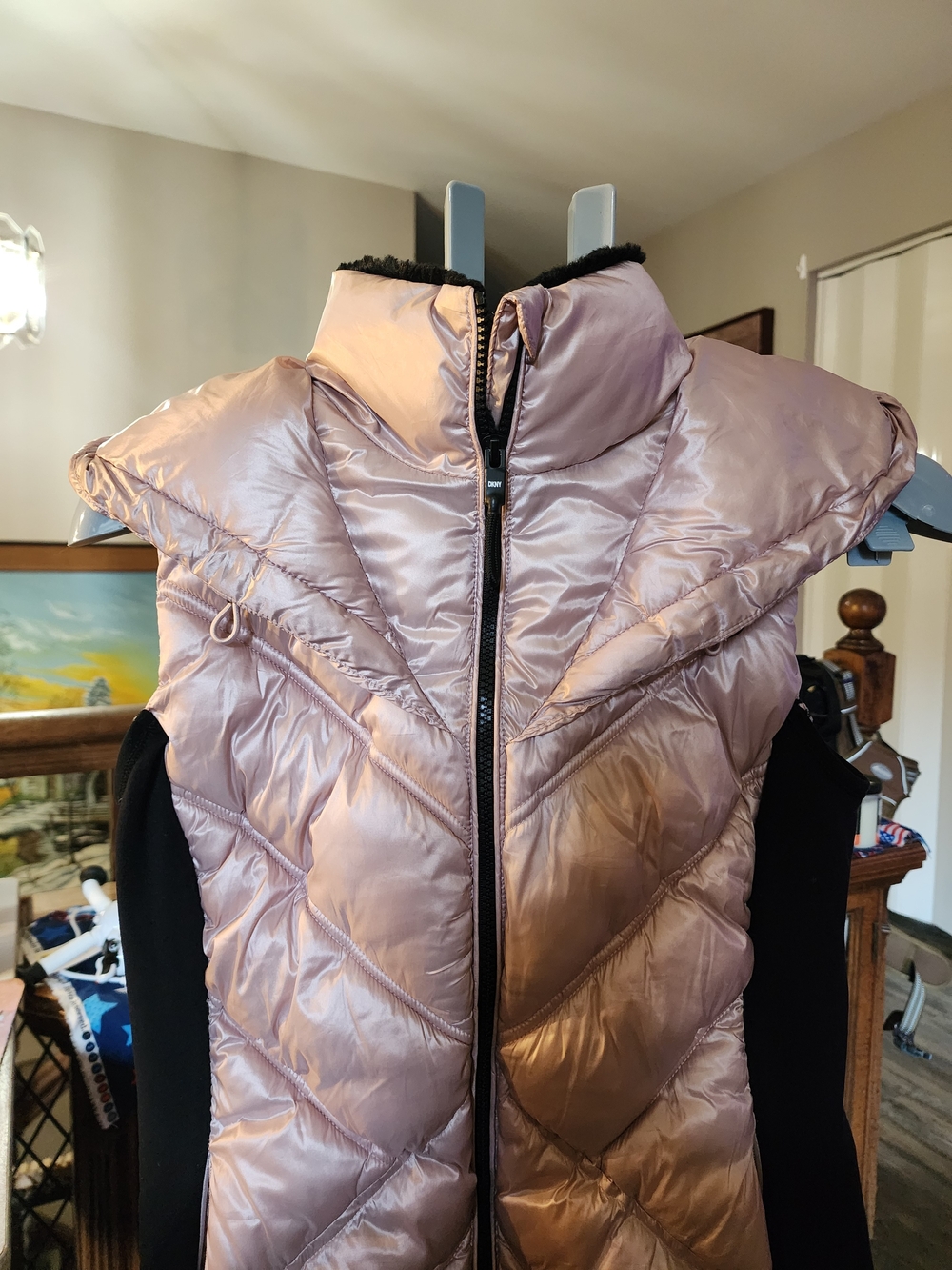 DKNY Sport Shim mery Rose Quilted Puffer Vest